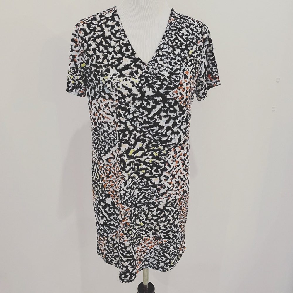 Christian Siriano Multicolored Animal Print Dress